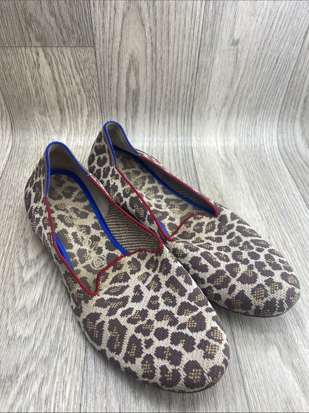 Well worn Rothy’s flats